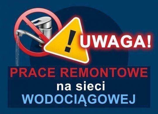Grafika Przerwy w dostawie wody - Gołubie